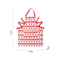 Outlet π Glitzhome® 31.25" Fabric Valentine's Heart Apron β 17 Outlet π Glitzhome® 31.25" Fabric Valentine's Heart Apron β -Glitzhome Sales D582807S 8