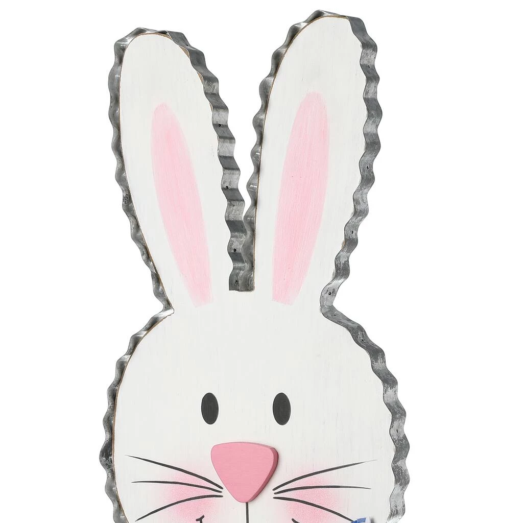 Discount π Glitzhome® 36" Lighted Wooden Metal Easter Bunny Porch Décor π 8 Discount π Glitzhome® 36" Lighted Wooden Metal Easter Bunny Porch Décor π - Image 6