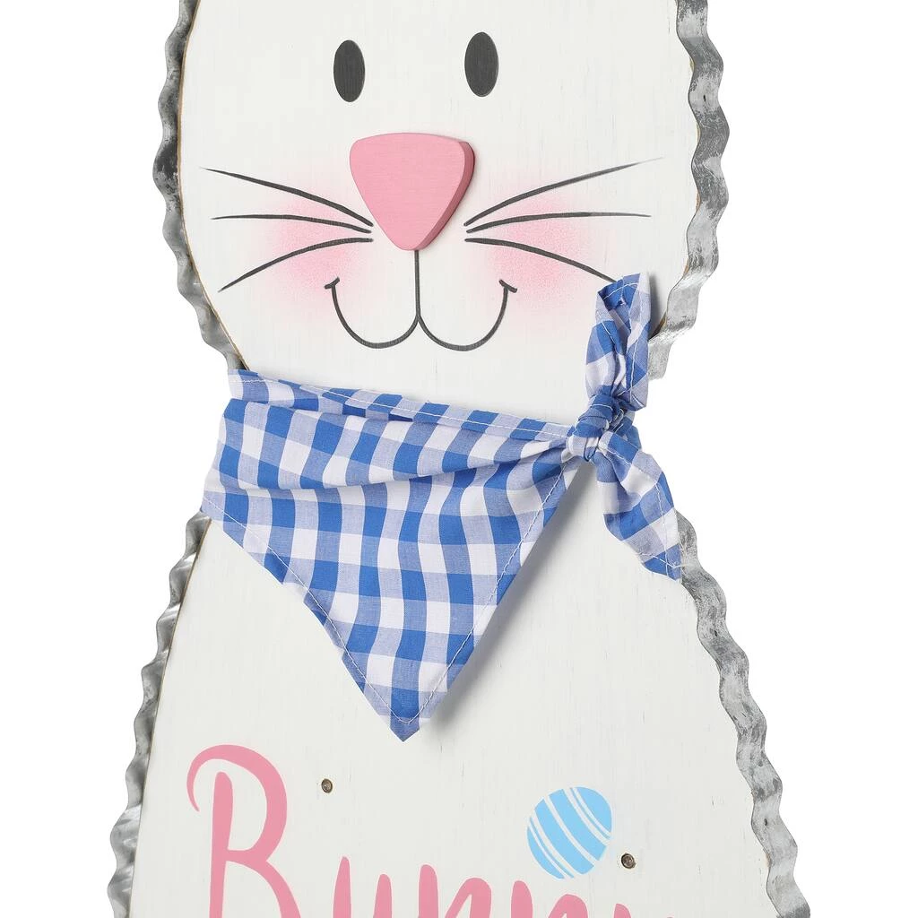Discount π Glitzhome® 36" Lighted Wooden Metal Easter Bunny Porch Décor π 9 Discount π Glitzhome® 36" Lighted Wooden Metal Easter Bunny Porch Décor π - Image 7