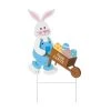 Deals 👍 Glitzhome® 30.5" Easter Bunny Cart Wooden Décor ⭐
