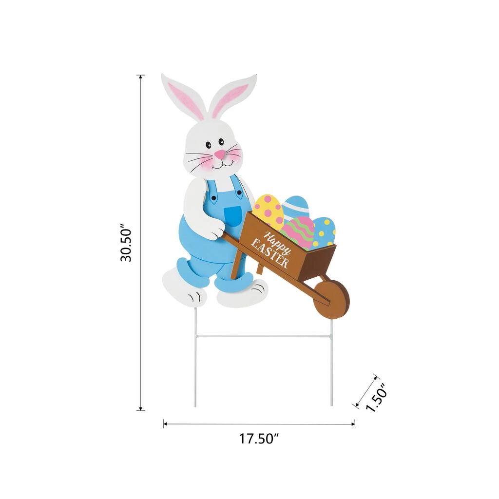 Deals π Glitzhome® 30.5" Easter Bunny Cart Wooden Décor β 9 Deals π Glitzhome® 30.5" Easter Bunny Cart Wooden Décor β - Image 7