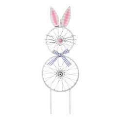 Best Sale ✨ Glitzhome® 38" Easter Wheel Bunny Metal Décor ✔️