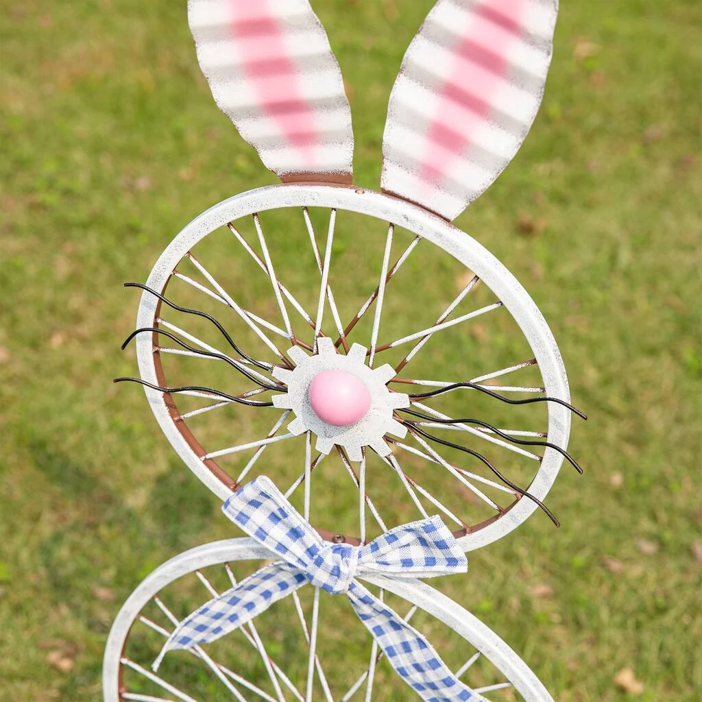 Best Sale ✨ Glitzhome® 38" Easter Wheel Bunny Metal Décor ✔️ 7 Best Sale ✨ Glitzhome® 38" Easter Wheel Bunny Metal Décor ✔️ - Image 5