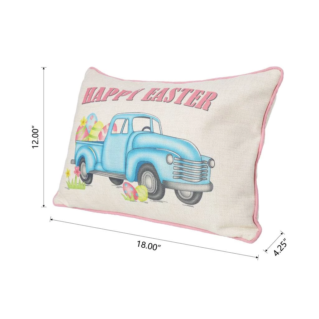 Hot Sale π― Glitzhome® 18" Happy Easter Faux Burlap Truck Pillow π 10 Hot Sale π― Glitzhome® 18" Happy Easter Faux Burlap Truck Pillow π - Image 8