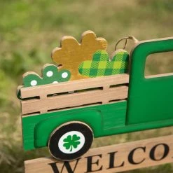 Top 10 🛒 Glitzhome® 24'' Wooden & Metal St. Patrick's Truck Décor 👍 -Glitzhome Sales D582828S 5