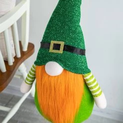 Top 10 🎉 Glitzhome® 40" St. Patrick's Telescoped Fabric Standing Gnome Décor ❤️ -Glitzhome Sales D582832S 4