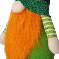 Top 10 🎉 Glitzhome® 40" St. Patrick's Telescoped Fabric Standing Gnome Décor ❤️ -Glitzhome Sales D582832S 6