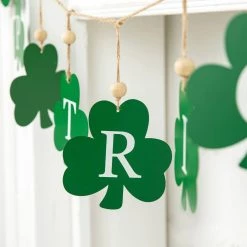 Promo ✨ Glitzhome® St. Patrick's Metal Shamrocks Garland 👍 -Glitzhome Sales D582836S 5