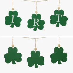 Promo ✨ Glitzhome® St. Patrick's Metal Shamrocks Garland 👍 -Glitzhome Sales D582836S 6
