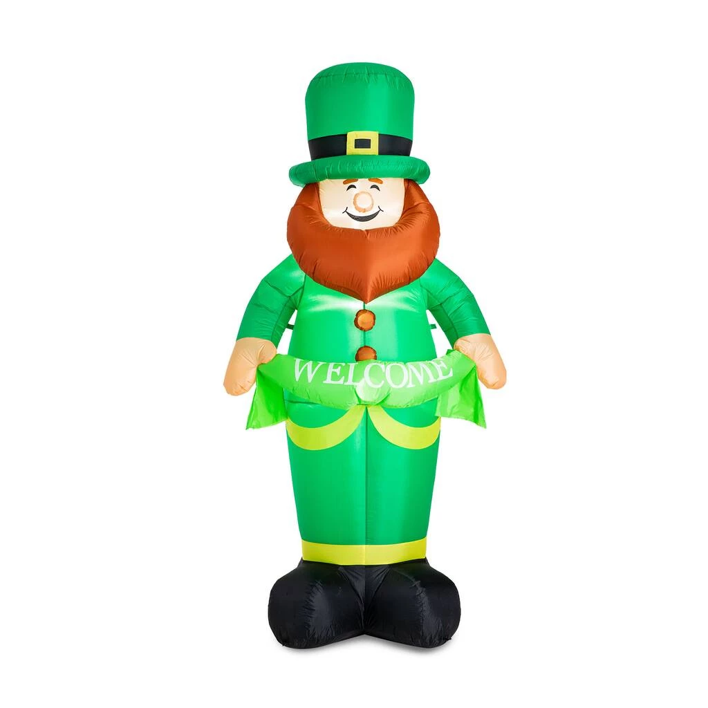 New 𧨠Glitzhome® 8ft. Lighted St. Patrick's Day Leprechaun Inflatable Décor π 3 New 𧨠Glitzhome® 8ft. Lighted St. Patrick's Day Leprechaun Inflatable Décor π