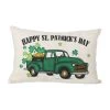Top 10 🥰 Glitzhome® 18" Faux Burlap Happy St. Patrick's Day Truck Pillow ⌛