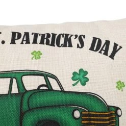 Top 10 🥰 Glitzhome® 18" Faux Burlap Happy St. Patrick's Day Truck Pillow ⌛ -Glitzhome Sales D582840S 7