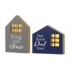 Promo 🤩 Glitzhome® Lighted Father's Day Table Block Sign Set 🥰 -Glitzhome Sales D582841S 1