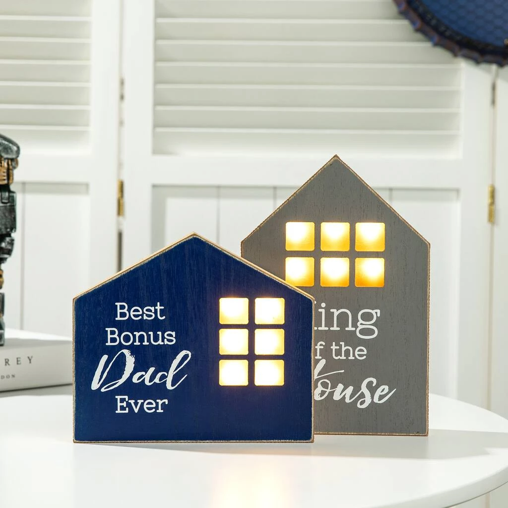 Promo π€© Glitzhome® Lighted Father's Day Table Block Sign Set π₯° 4 Promo π€© Glitzhome® Lighted Father's Day Table Block Sign Set π₯° - Image 2