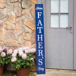 Best deal 🎉 Glitzhome® 5ft. Blue Father's Day Porch Sign 🤩 -Glitzhome Sales D582842S 2