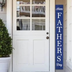 Best deal 🎉 Glitzhome® 5ft. Blue Father's Day Porch Sign 🤩 -Glitzhome Sales D582842S 3