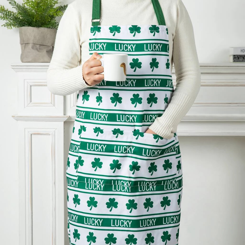 Budget π₯ Glitzhome® 31.25" St. Patrick's Shamrocks Apron 𧨠4 Budget π₯ Glitzhome® 31.25" St. Patrick's Shamrocks Apron 𧨠- Image 2