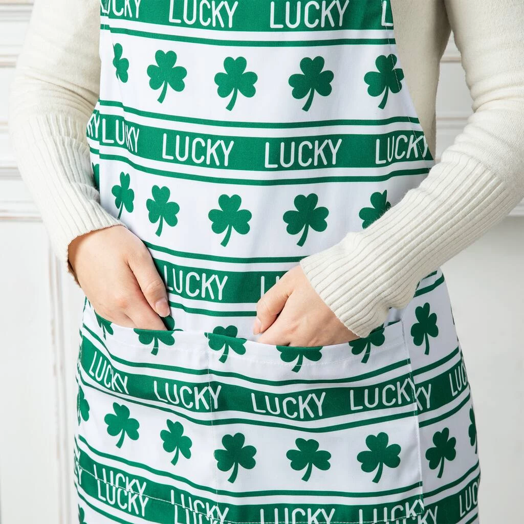 Budget π₯ Glitzhome® 31.25" St. Patrick's Shamrocks Apron 𧨠6 Budget π₯ Glitzhome® 31.25" St. Patrick's Shamrocks Apron 𧨠- Image 4