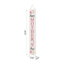 New 😉 Glitzhome® 3.5ft. Double Sided Wooden Porch Sign 👩 Mother's Day & Father's Day 😀 -Glitzhome Sales D582846S 5