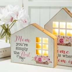 Outlet π Glitzhome® Lighted Wood π© Mother's Day House Shaped Table Sign Set 𧨠13 Outlet π Glitzhome® Lighted Wood π© Mother's Day House Shaped Table Sign Set 𧨠-Glitzhome Sales D582850S 4