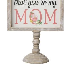 Flash Sale 😉 Glitzhome® 11.5" Wood 👩 Mother's Day Table Décor 🌟 -Glitzhome Sales D582852S 7