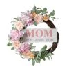 Deals ✔️ Glitzhome® 22" 👩 Mother's Day Floral Wreath ✔️