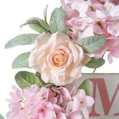 Deals ✔️ Glitzhome® 22" 👩 Mother's Day Floral Wreath ✔️ -Glitzhome Sales D582854S 6
