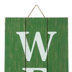 Best Sale 🧨 Glitzhome® 3.5ft. Welcome Porch Sign with Metal Planter 😍 -Glitzhome Sales D583515S 5