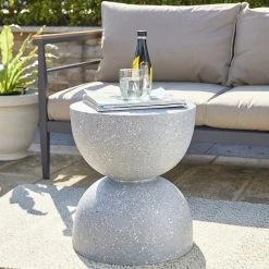 Cheapest 🌟 Glitzhome® 18" Multi-Functional Terrazzo Garden Stool 💯 -Glitzhome Sales D583524S 4