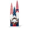 Cheap ❤️ Glitzhome® 36" Wood Patriotic Gnome Family with Welcome Wreath Porch Décor 🔥 -Glitzhome Sales D583551S 1