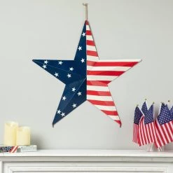Outlet ⭐ Glitzhome® 30.75" Metal Patriotic Yard Stake Décor 🧨 12 Outlet ⭐ Glitzhome® 30.75" Metal Patriotic Yard Stake Décor 🧨 -Glitzhome Sales D583552S 3