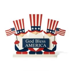 Best reviews of βοΈ Glitzhome® 15.5" Patriotic Gnome Family Table Sign π€©