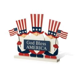 Best reviews of ✔️ Glitzhome® 15.5" Patriotic Gnome Family Table Sign 🤩 -Glitzhome Sales D583557S 5