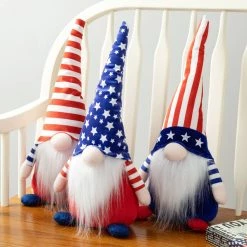 Deals 😍 Glitzhome® Americana Gnomes Table Décor, 3ct. 🧨 -Glitzhome Sales D583562S 4
