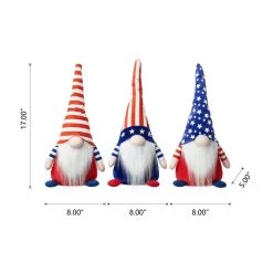 Deals 😍 Glitzhome® Americana Gnomes Table Décor, 3ct. 🧨 -Glitzhome Sales D583562S 8