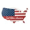 New 😀 Glitzhome® 32.5" Wooden Patriotic America Map Wall Décor 👍 -Glitzhome Sales D583563S 1