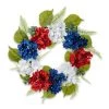 Cheap π Glitzhome® 22" Red, White & Blue Hydrangea Wreath π 1 Cheap π Glitzhome® 22" Red, White & Blue Hydrangea Wreath π -Glitzhome Sales D583565S 1