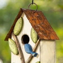 Coupon π₯ Glitzhome® 9.75" White Distressed Bird & Tree Birdhouse π 10 Coupon π₯ Glitzhome® 9.75" White Distressed Bird & Tree Birdhouse π -Glitzhome Sales D583631S 5
