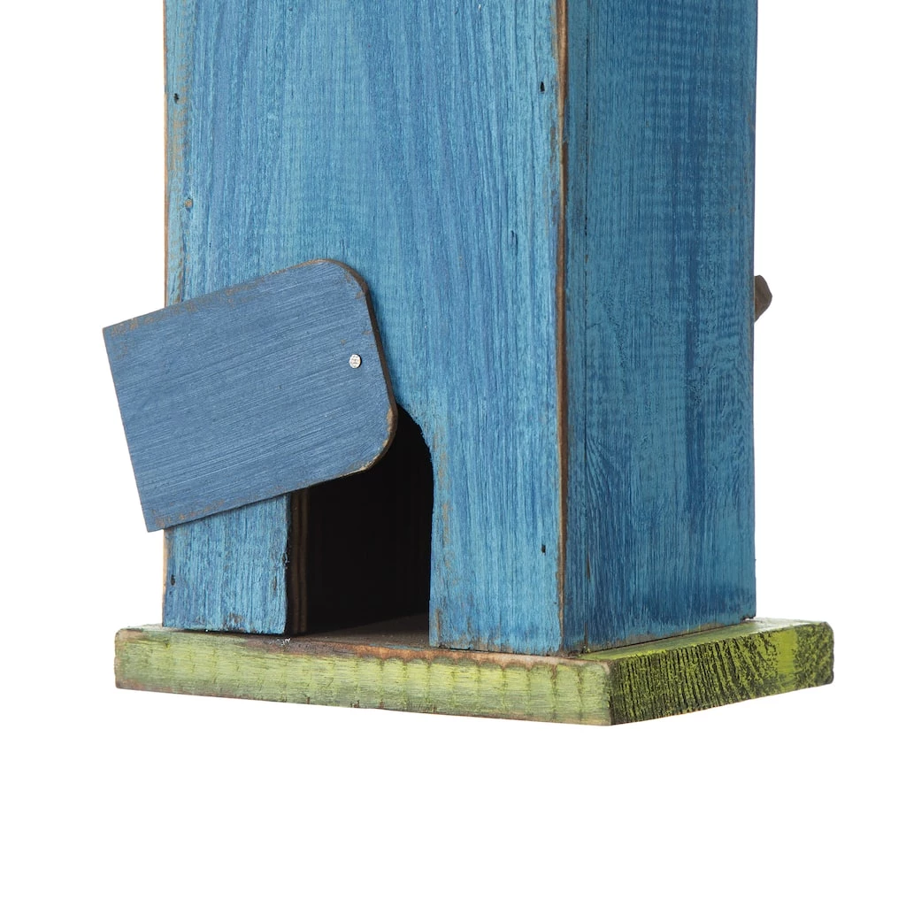 Top 10 π₯° Glitzhome® 13" Blue Distressed Bird & Tree Birdhouse π 7 Top 10 π₯° Glitzhome® 13" Blue Distressed Bird & Tree Birdhouse π - Image 5