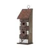 Buy 🥰 Glitzhome® 14.5" Brown & White Pallet Distressed Birdhouse 👍 -Glitzhome Sales D583633S 1