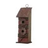 Best Sale ⭐ Glitzhome® 14.5" Brown & Red Pallet Distressed Birdhouse 💯
