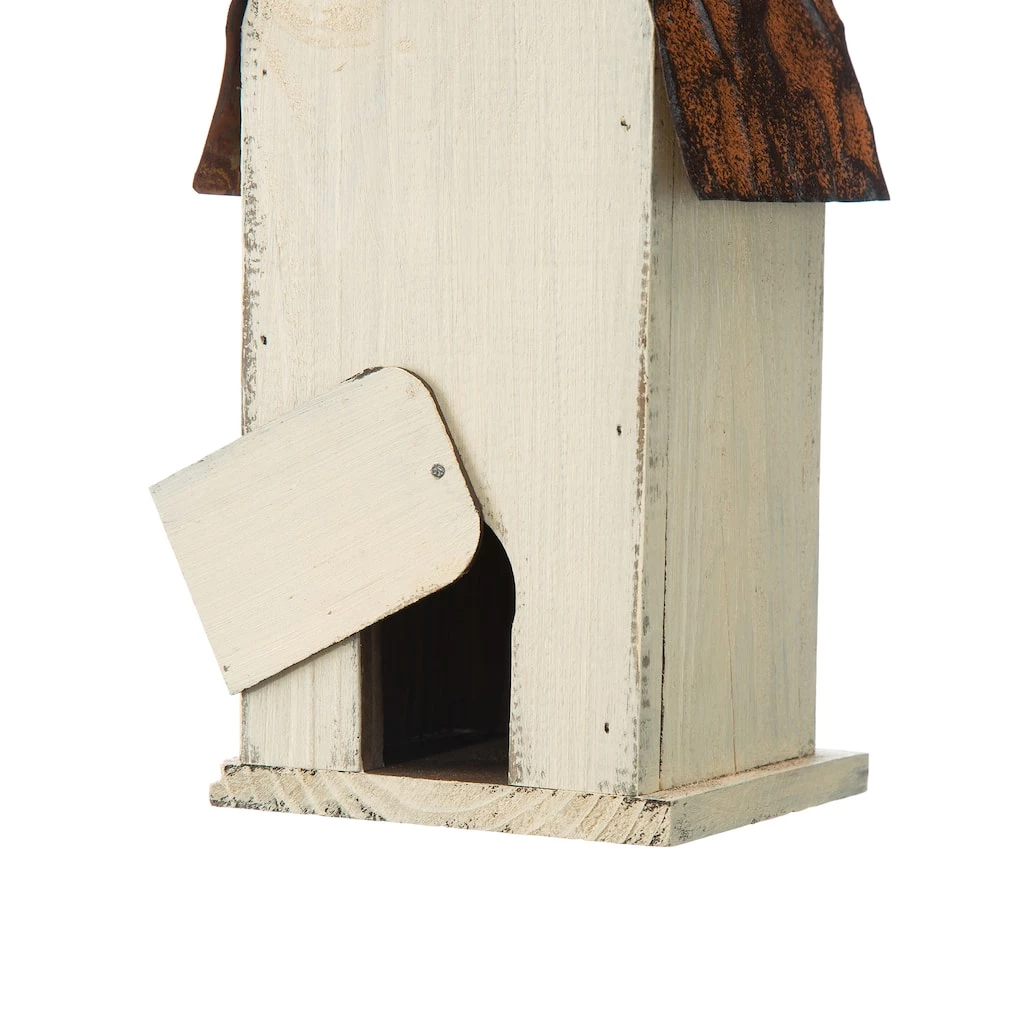 Top 10 ❤️ Glitzhome® 13.25" White Distressed Wood Birdhouse 🧨 7 Top 10 ❤️ Glitzhome® 13.25" White Distressed Wood Birdhouse 🧨 - Image 5