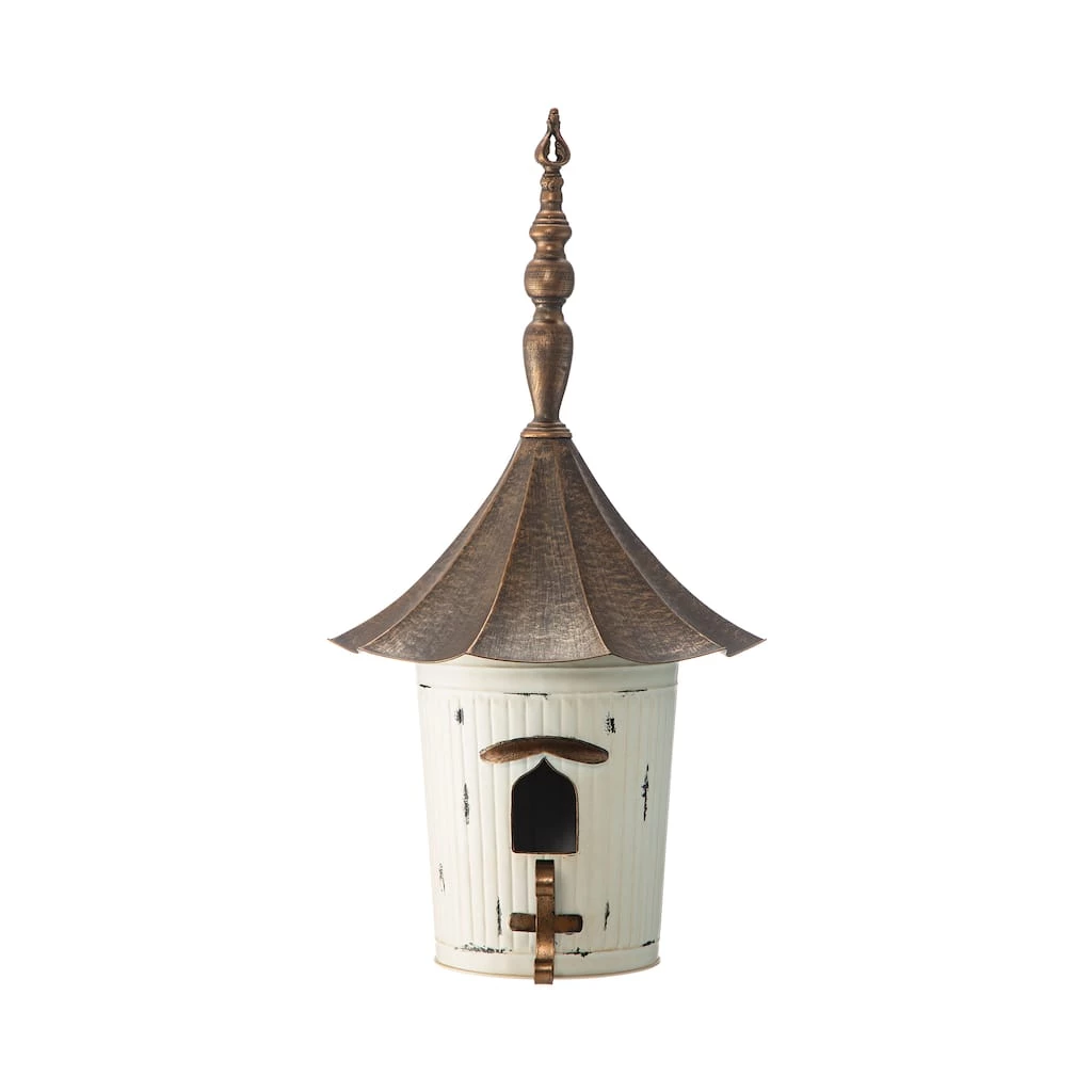 Buy π Glitzhome® 30" White Pagoda Metal Birdhouse π₯ 3 Buy π Glitzhome® 30" White Pagoda Metal Birdhouse π₯