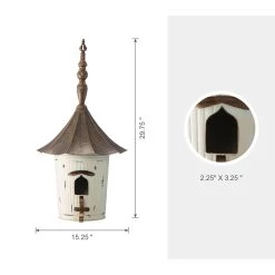 Buy π Glitzhome® 30" White Pagoda Metal Birdhouse π₯ 17 Buy π Glitzhome® 30" White Pagoda Metal Birdhouse π₯ -Glitzhome Sales D583644S 8