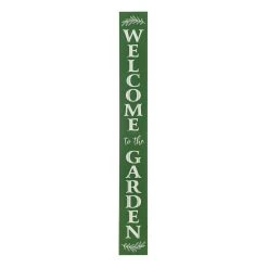 Promo β Glitzhome® 5ft. Oversized Green Welcome to the Garden Porch Sign π