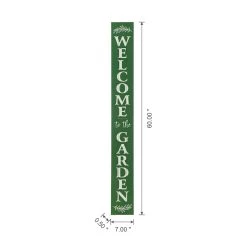 Promo ⭐ Glitzhome® 5ft. Oversized Green Welcome to the Garden Porch Sign 😍 -Glitzhome Sales D583645S 8