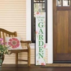 Coupon 🥰 Glitzhome® 42" Spring & ☀️ Summer Welcome Garden Porch Sign 🥰 -Glitzhome Sales D583646S 6
