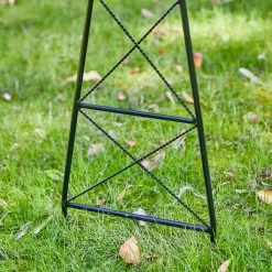 Budget ⭐ Glitzhome® 44" Blue Metal Wind Spinner Yard Stake ✨ -Glitzhome Sales D584331S 6