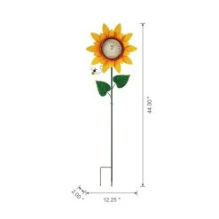 Flash Sale 🔥 Glitzhome® 4ft. Metal Sunflower Yard Stake ❤️ -Glitzhome Sales D584333S 8