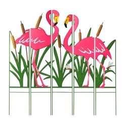 Cheapest 🥰 Glitzhome® 37.75" Metal Flamingo Silhouette Yard Stake Set 😍